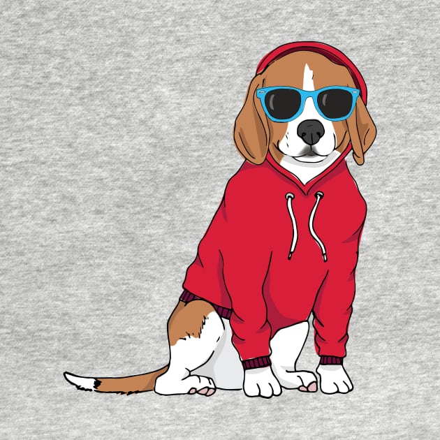 Hipster Beagle by Megan Roy